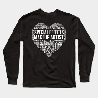 Special Effects Makeup Artist Heart Long Sleeve T-Shirt